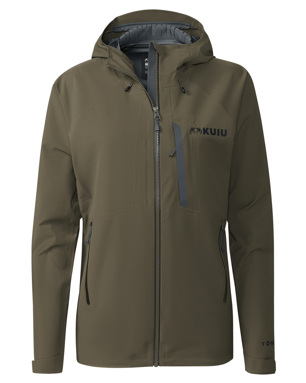 Front of Women's Chugach Rain Jacket in Ash