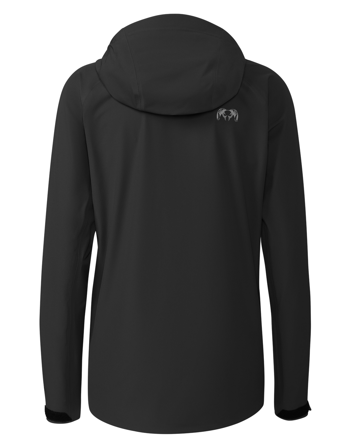 Back of Women's Chugach TR Rain Jacket in Black