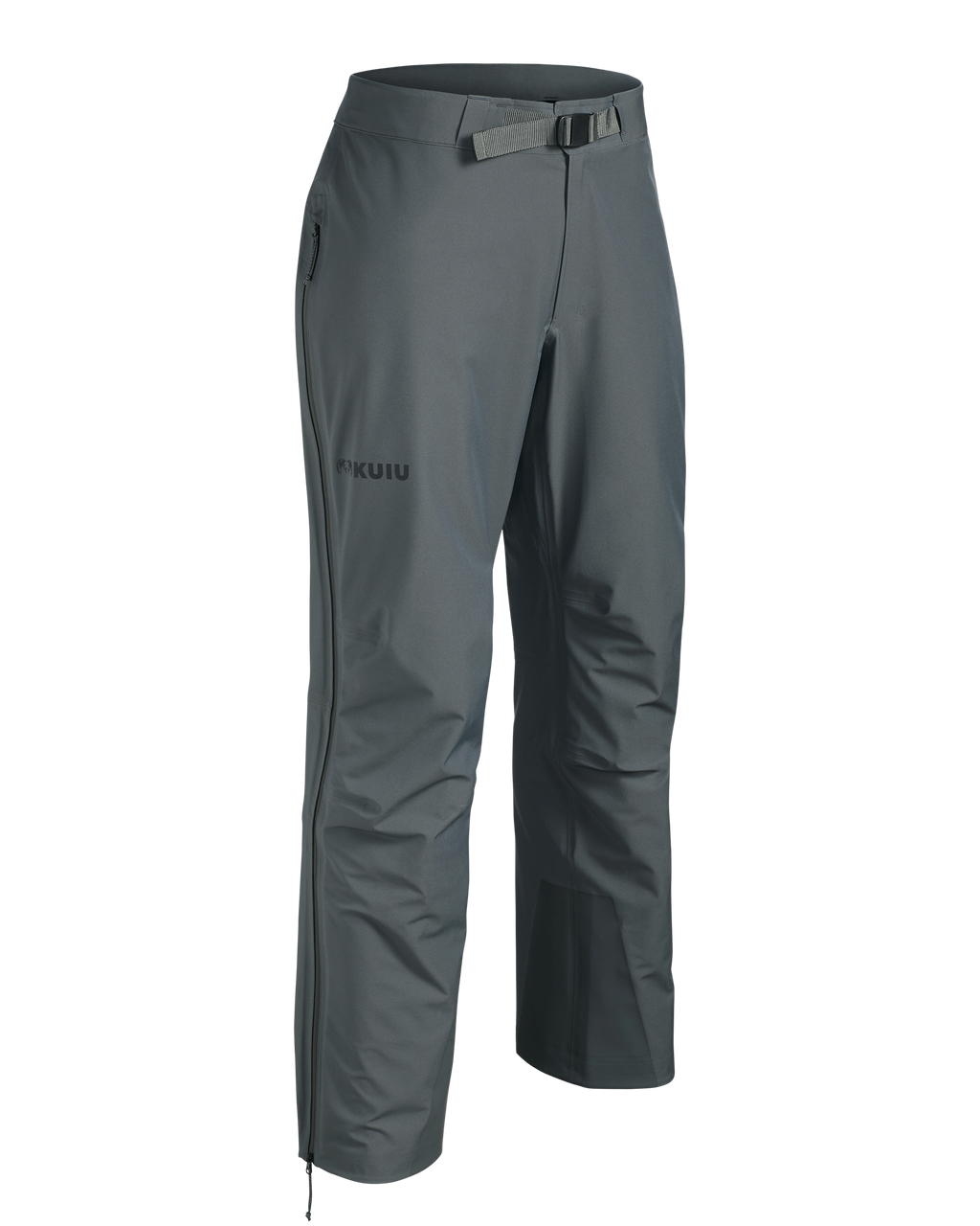 Front of Women's Chugach Rain Pant in Gunmetal