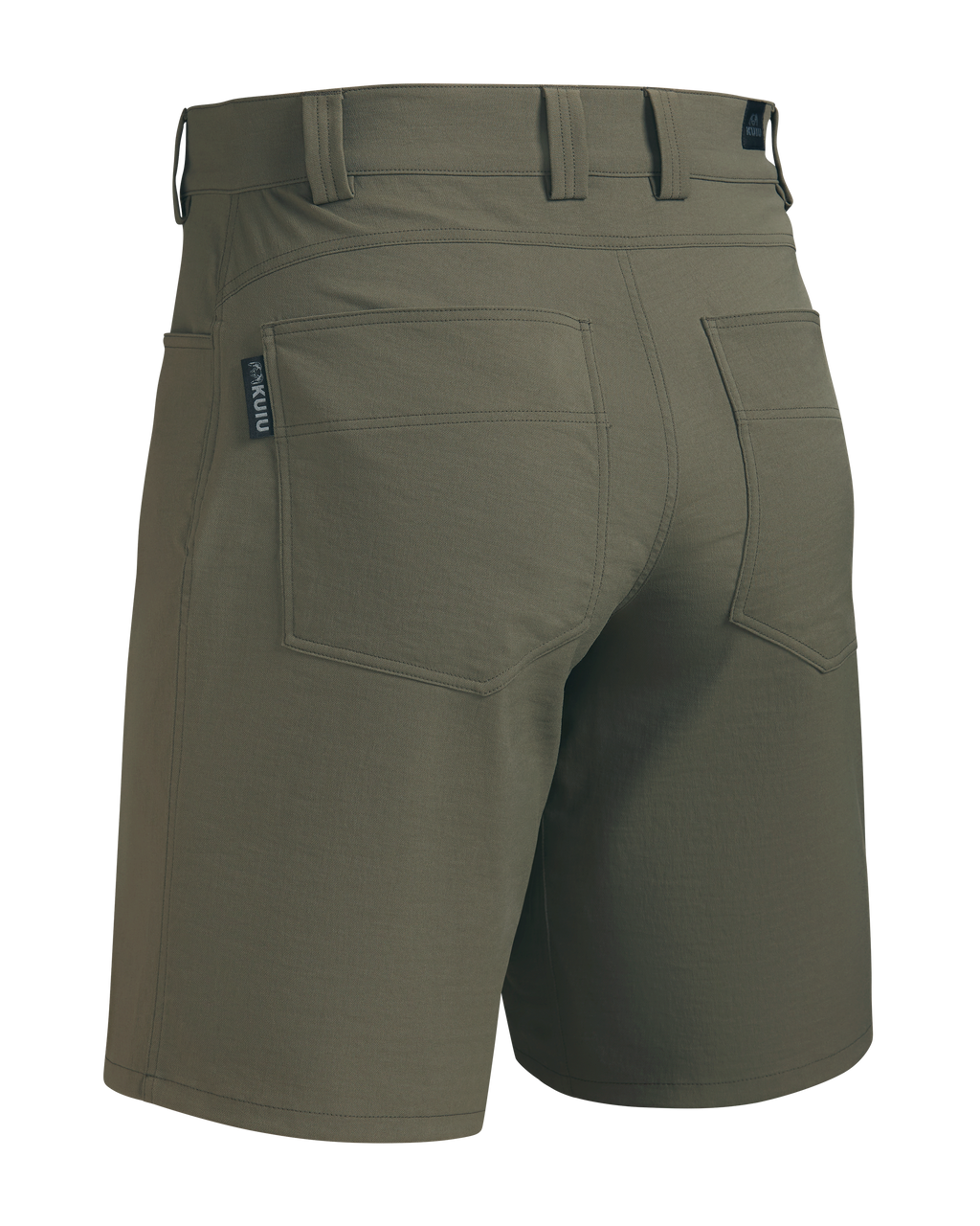Back of Switchback 10″ Short in Ash Brown