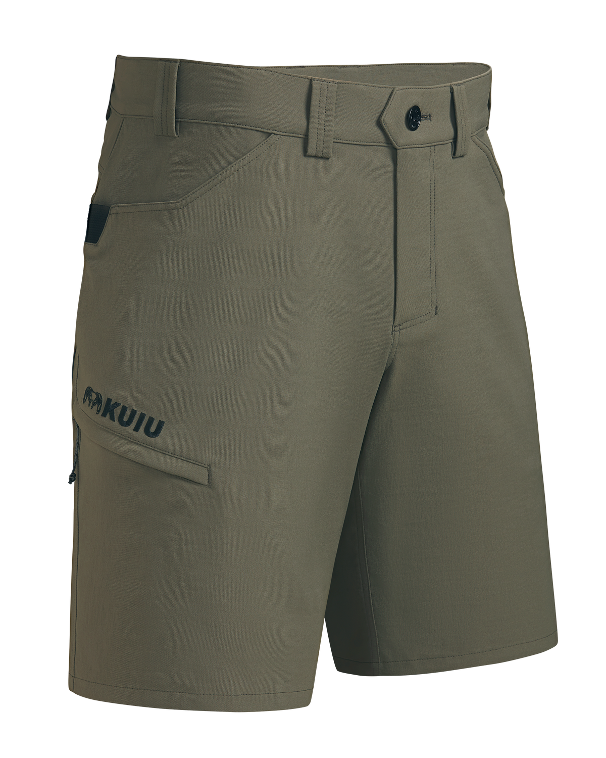 Front of of Switchback 10″ Short in Ash Brown