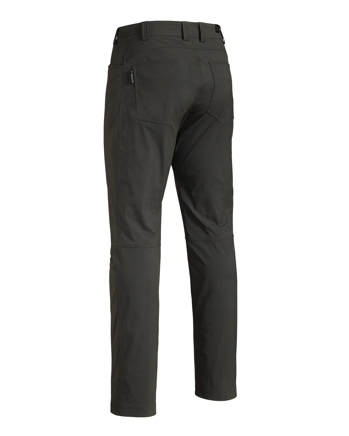 Back of Switchback Pant in Asphalt Grey