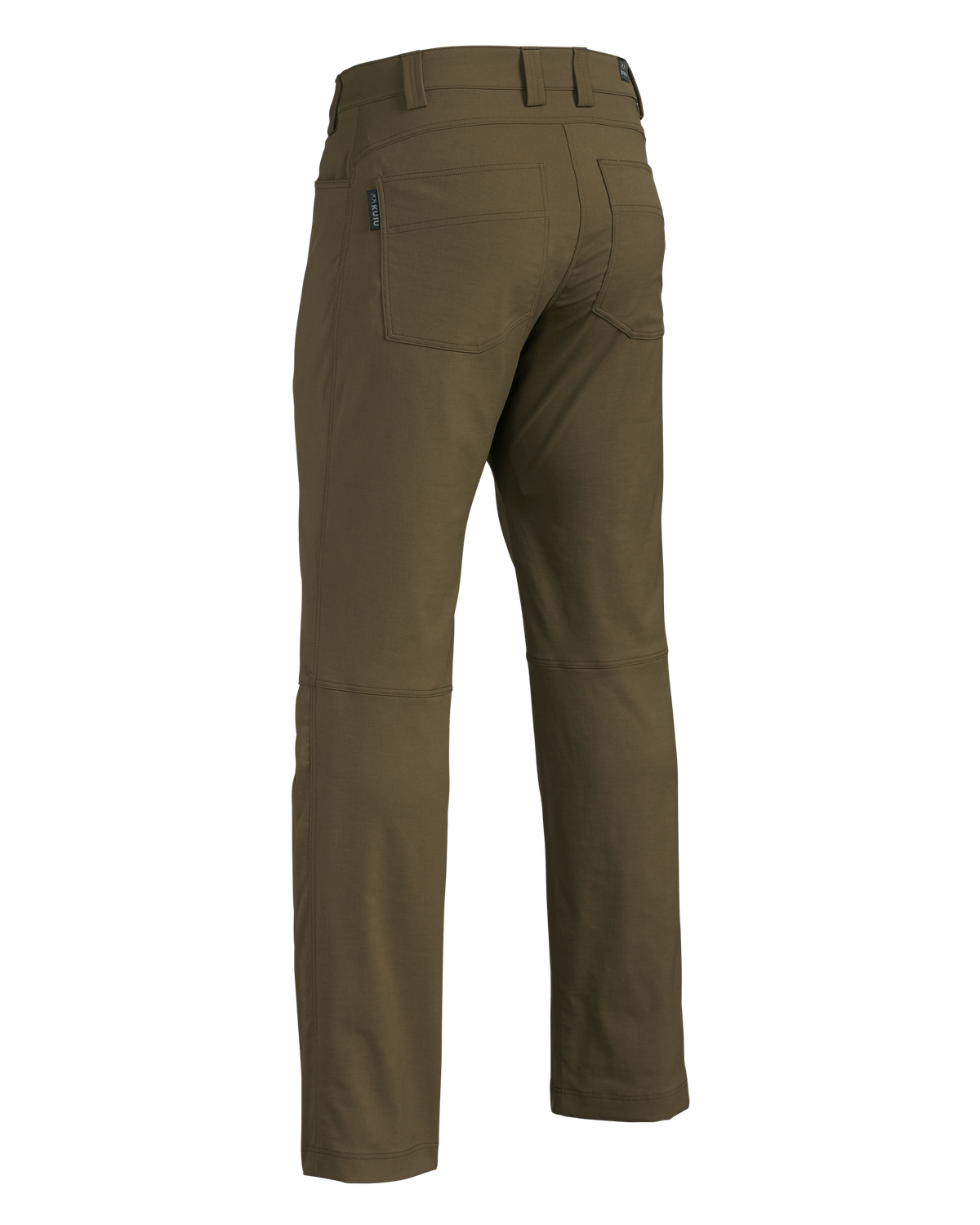 Back of Switchback Pant in Bourbon Brown