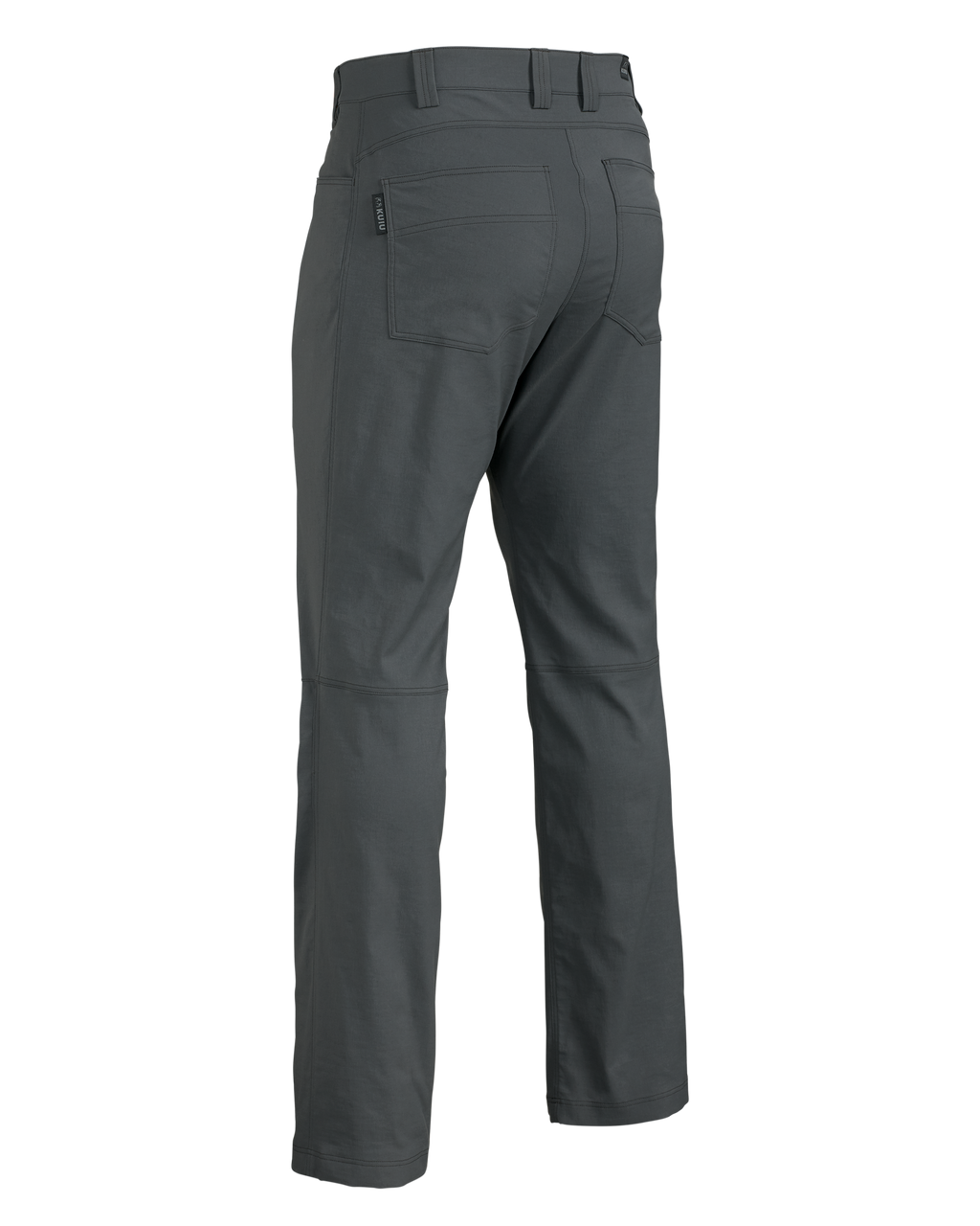 Back of the Switchback Pant in Gunmetal Grey