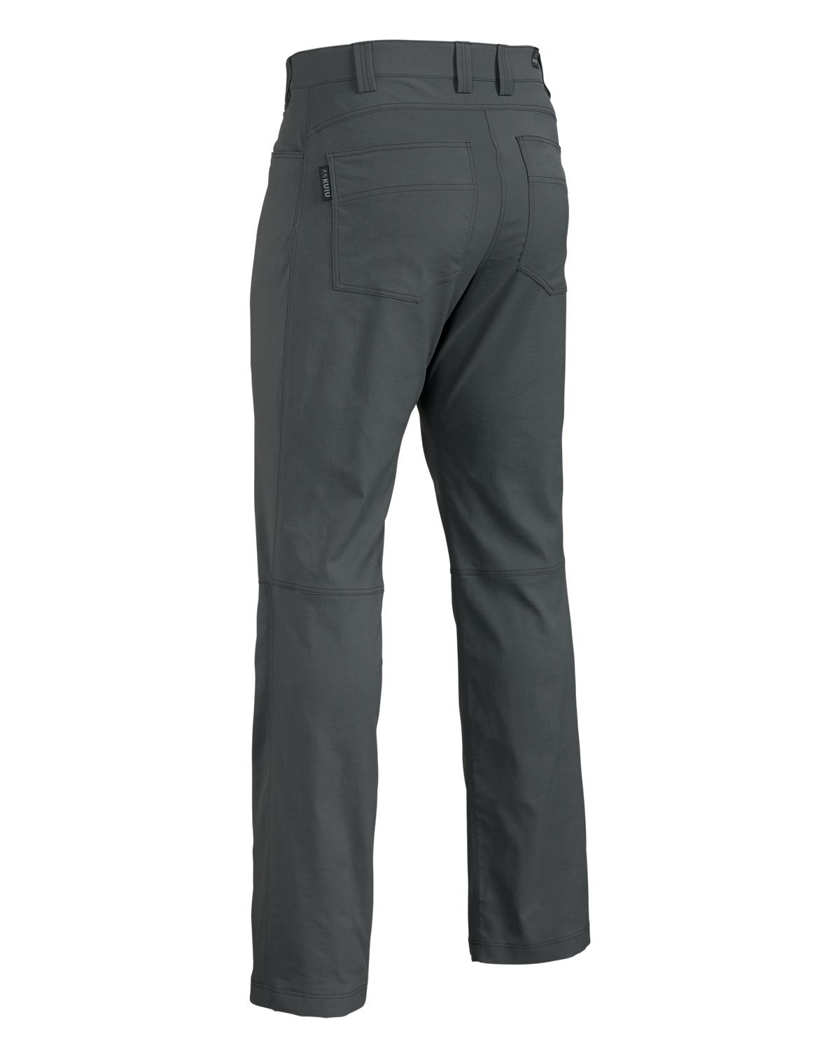 Back of the Switchback Pant in Gunmetal Grey
