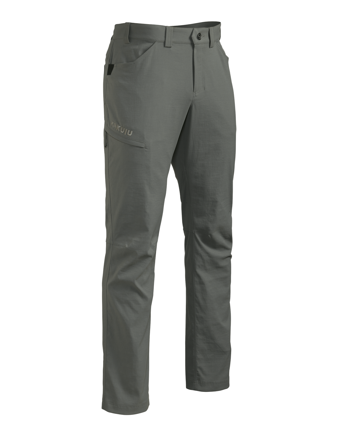 Front of Switchback Pant in Stone Grey