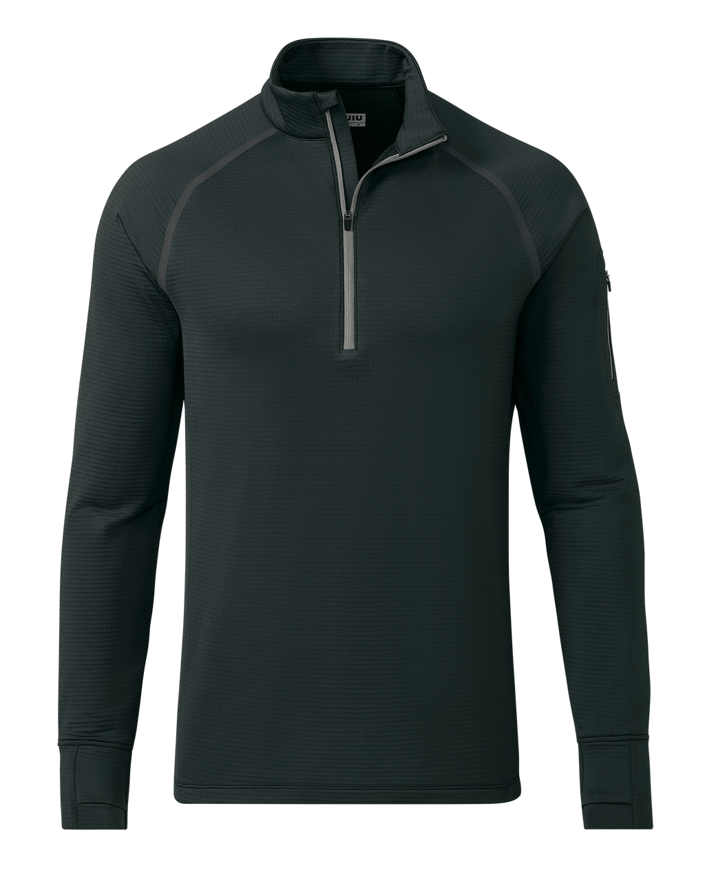 Front of EnduroTrainer Zip-T in Dark Iron