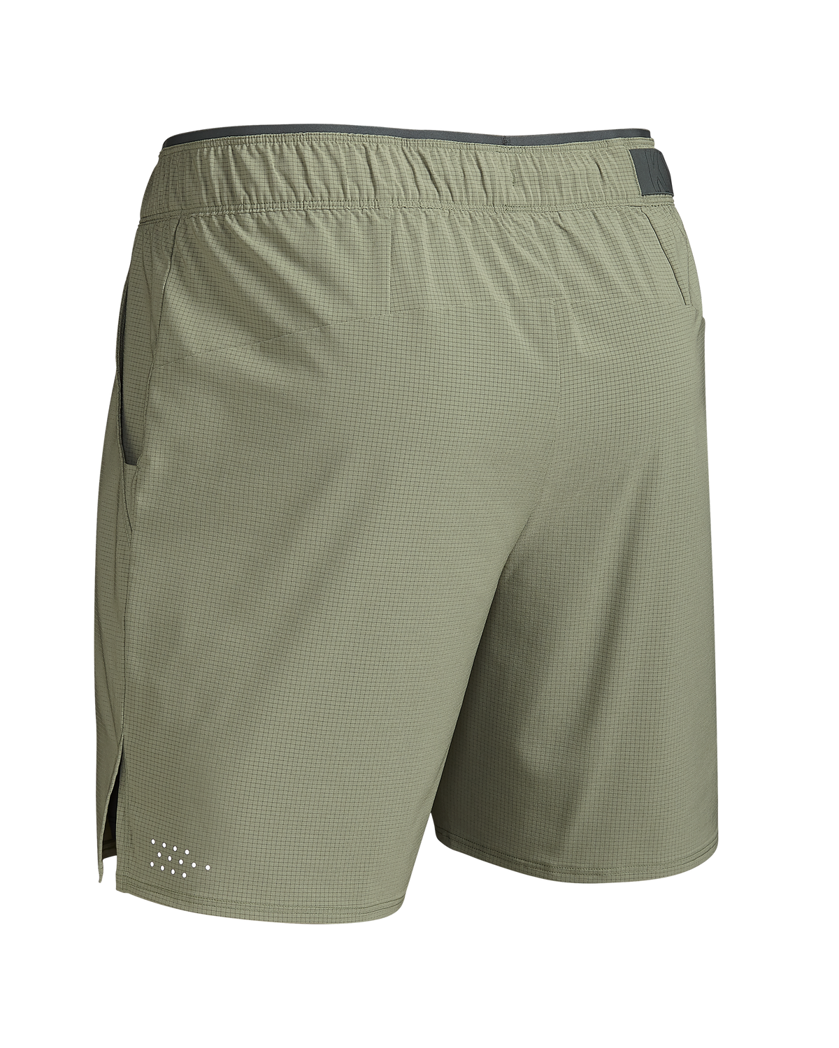 Back of EnduroTrainer 7" Short in Antler Khaki