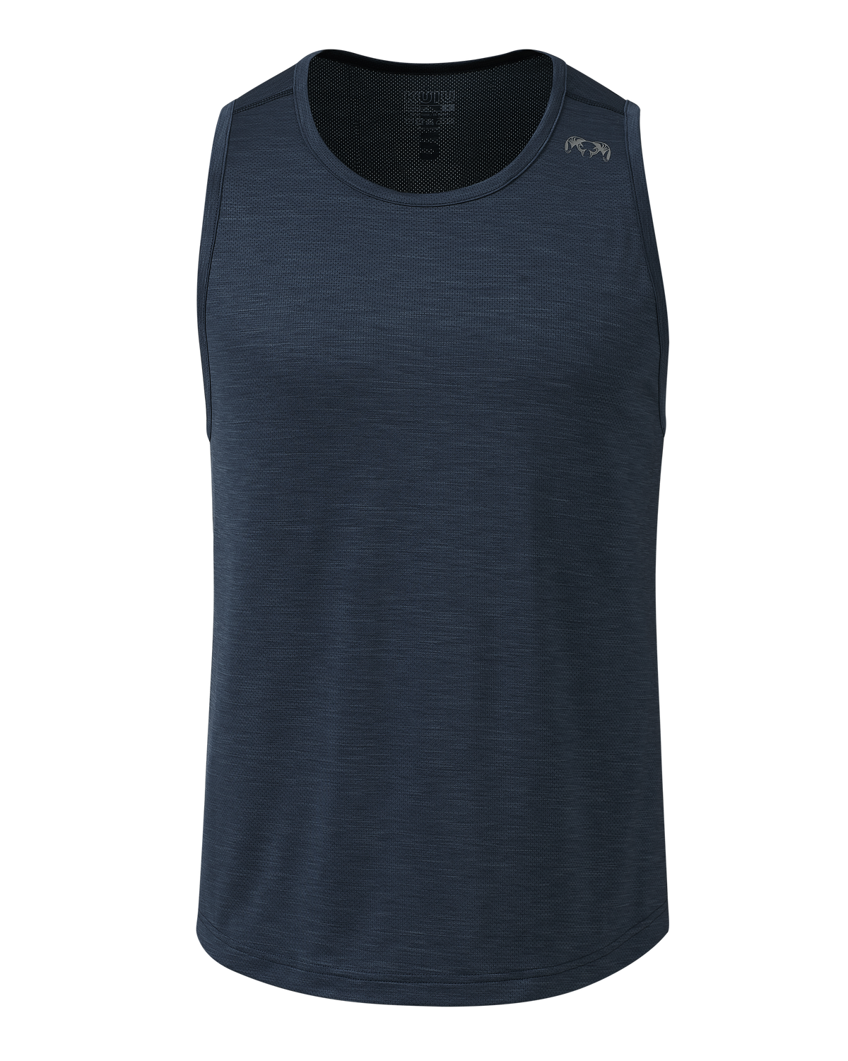 Front of EnduroMesh Tank in Midnight Blue Heather