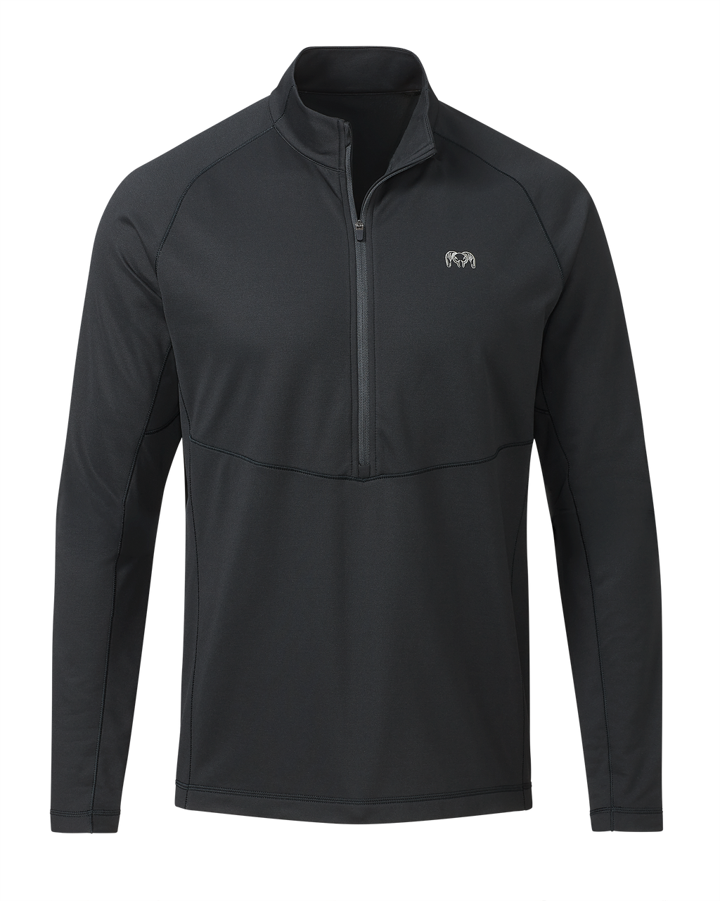 Front of TrailTrainer Fleece Zip-T in Black