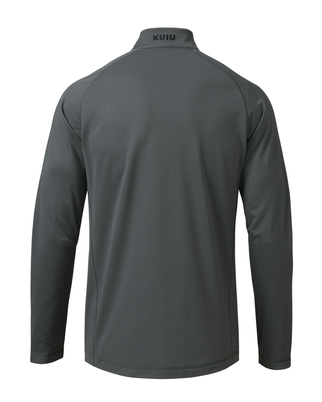 Back of TrailTrainer Fleece Zip-T in Cast Iron Grey