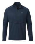Front of TrailTrainer Fleece Zip-T in Steel Blue