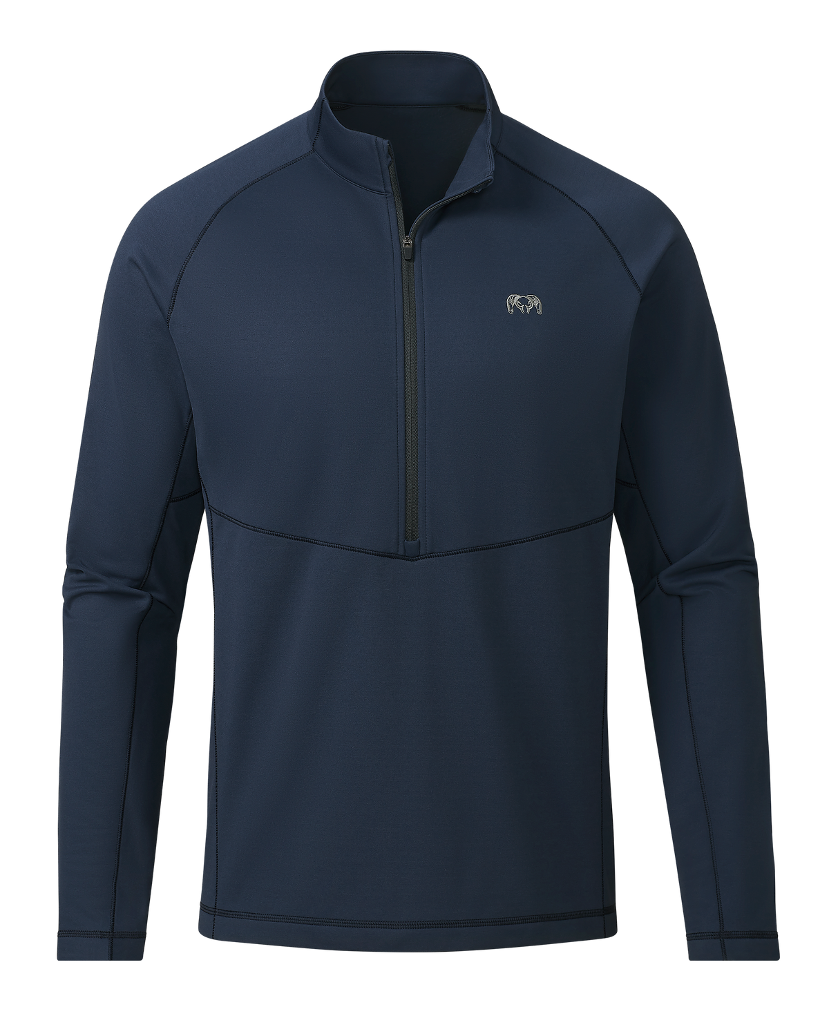 Front of TrailTrainer Fleece Zip-T in Steel Blue