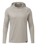 Front of Workgrade Sun Hoodie in Haze Grey