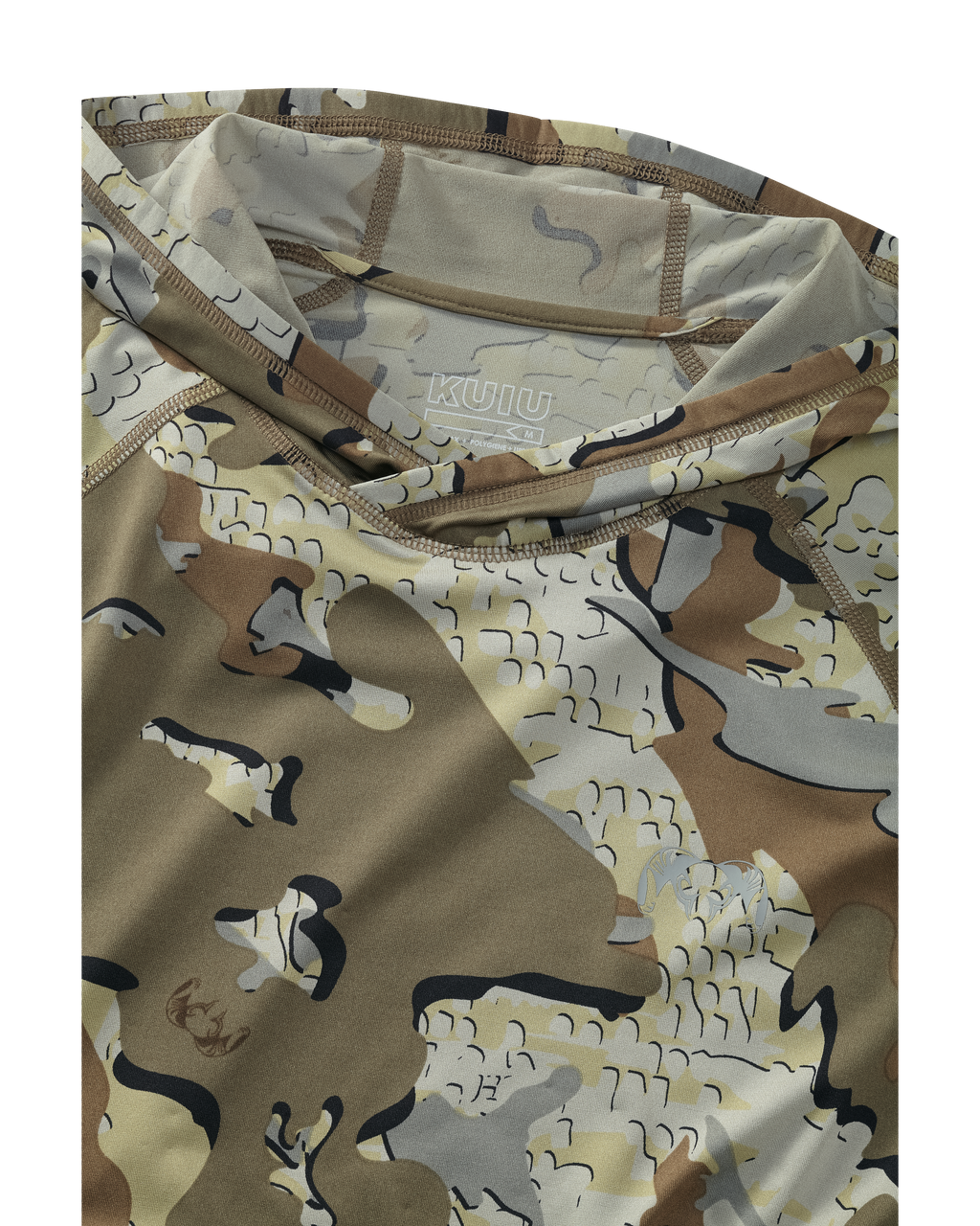 Front detailed neck and inside hoodie Gila Long Sleeve Hoodie in Valo Camouflage