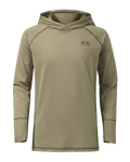 Front of Youth Gila LS Hoodie in Khaki