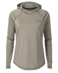 Front of Women's Gila Long Sleeve Hoodie in Bone