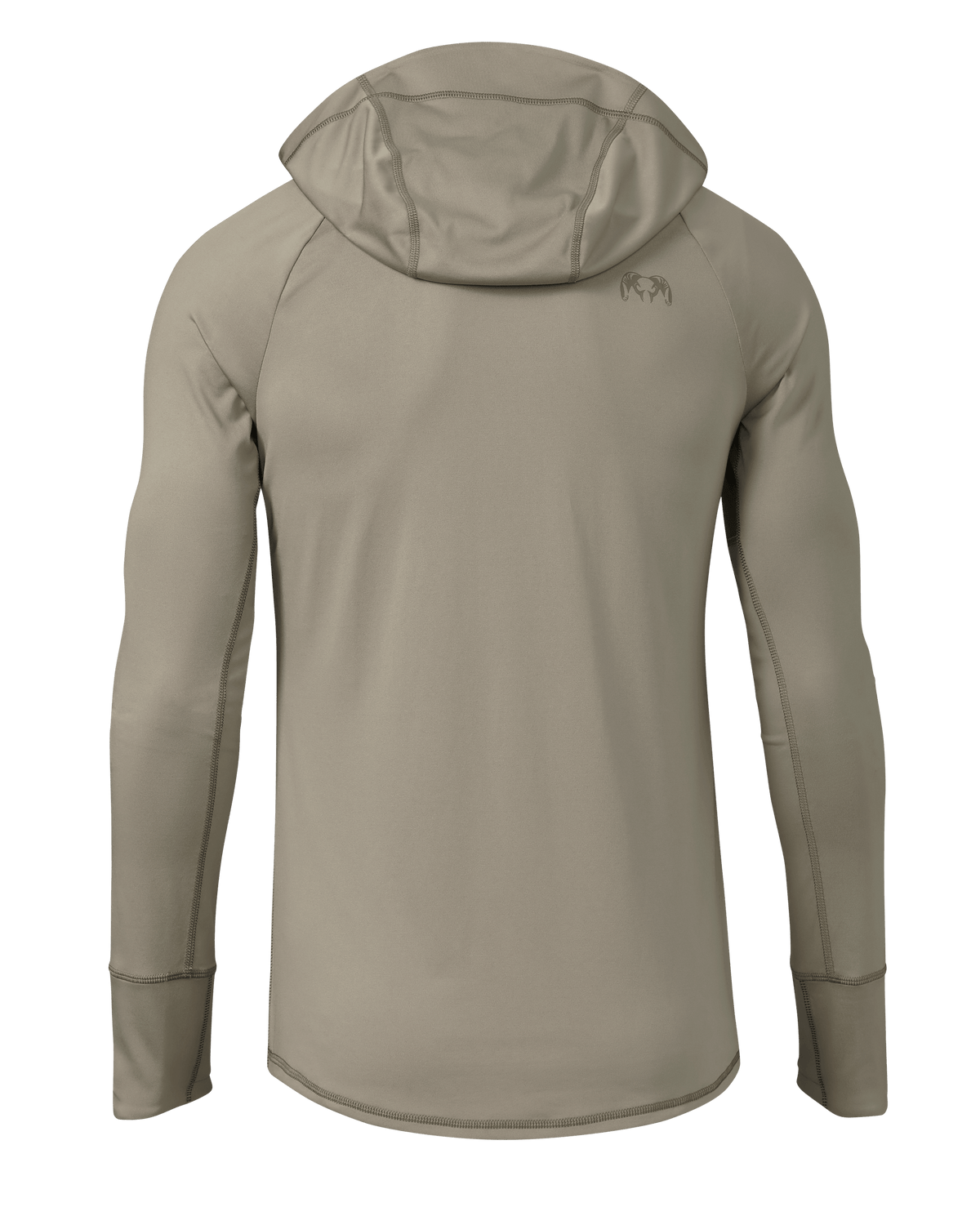 Back of Gila Pro Long Sleeve Hoodie in Bone