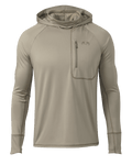 Front of Gila Pro Long Sleeve Hoodie in Bone