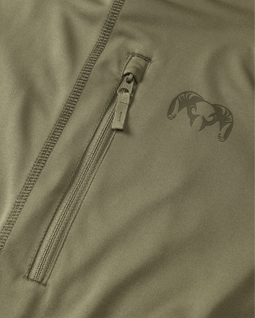 Front of Gila PRO Long Sleeve Hoodie in Khaki