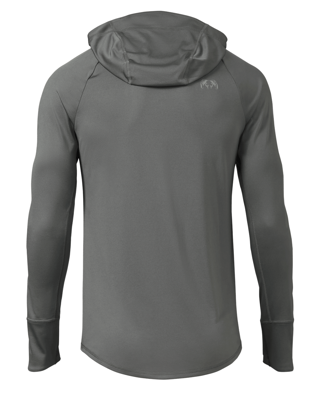 Back of Gila Pro Long Sleeve Hoodie in Stone