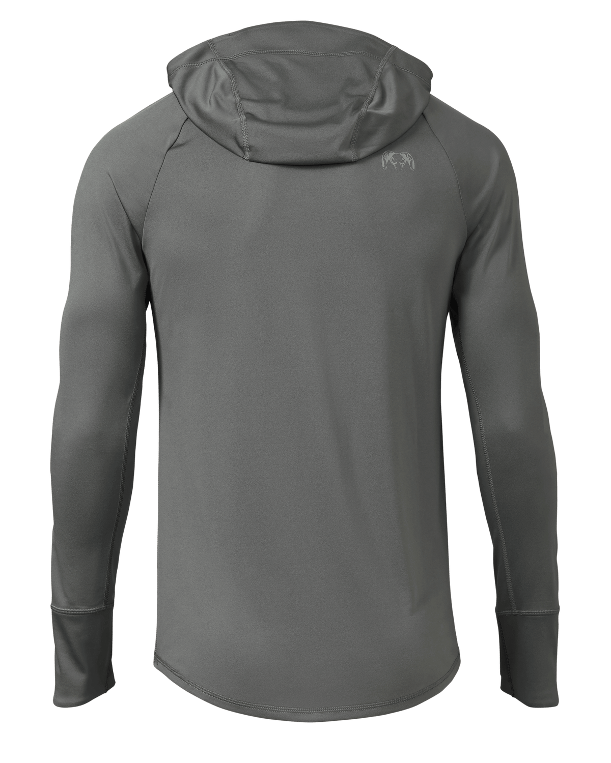 Back of Gila Pro Long Sleeve Hoodie in Stone