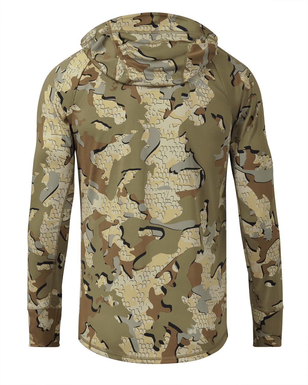 Back of Gila Pro Long Sleeve Hoodie in Valo Camouflage