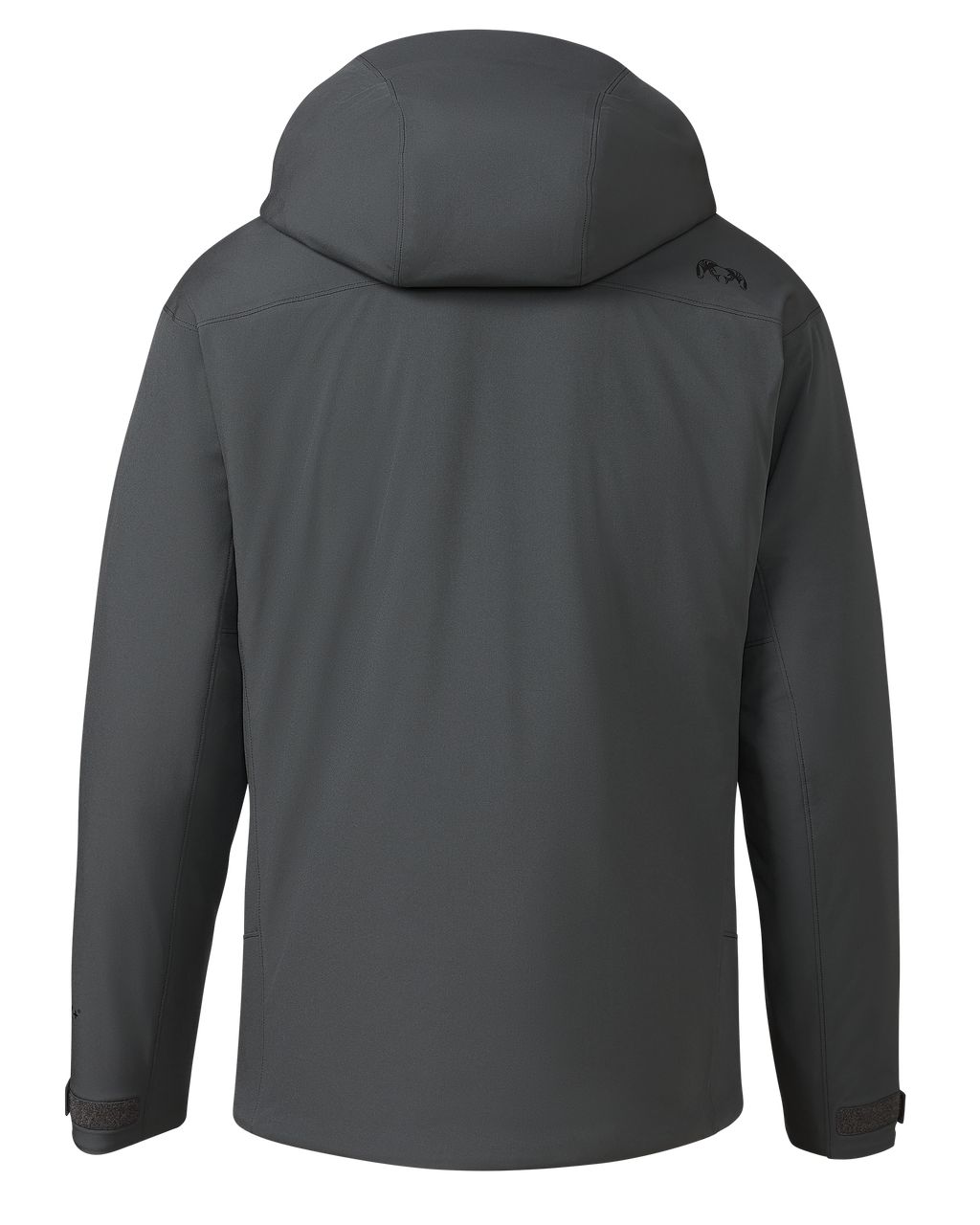 Back of Mountain PRO Hooded Jacket in Gunmetal Grey