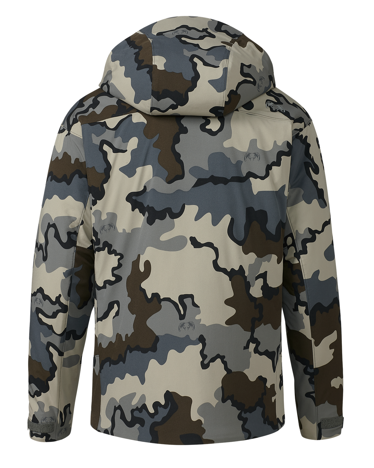 Back of Mountain PRO Hooded Jacket in Vias Camouflage