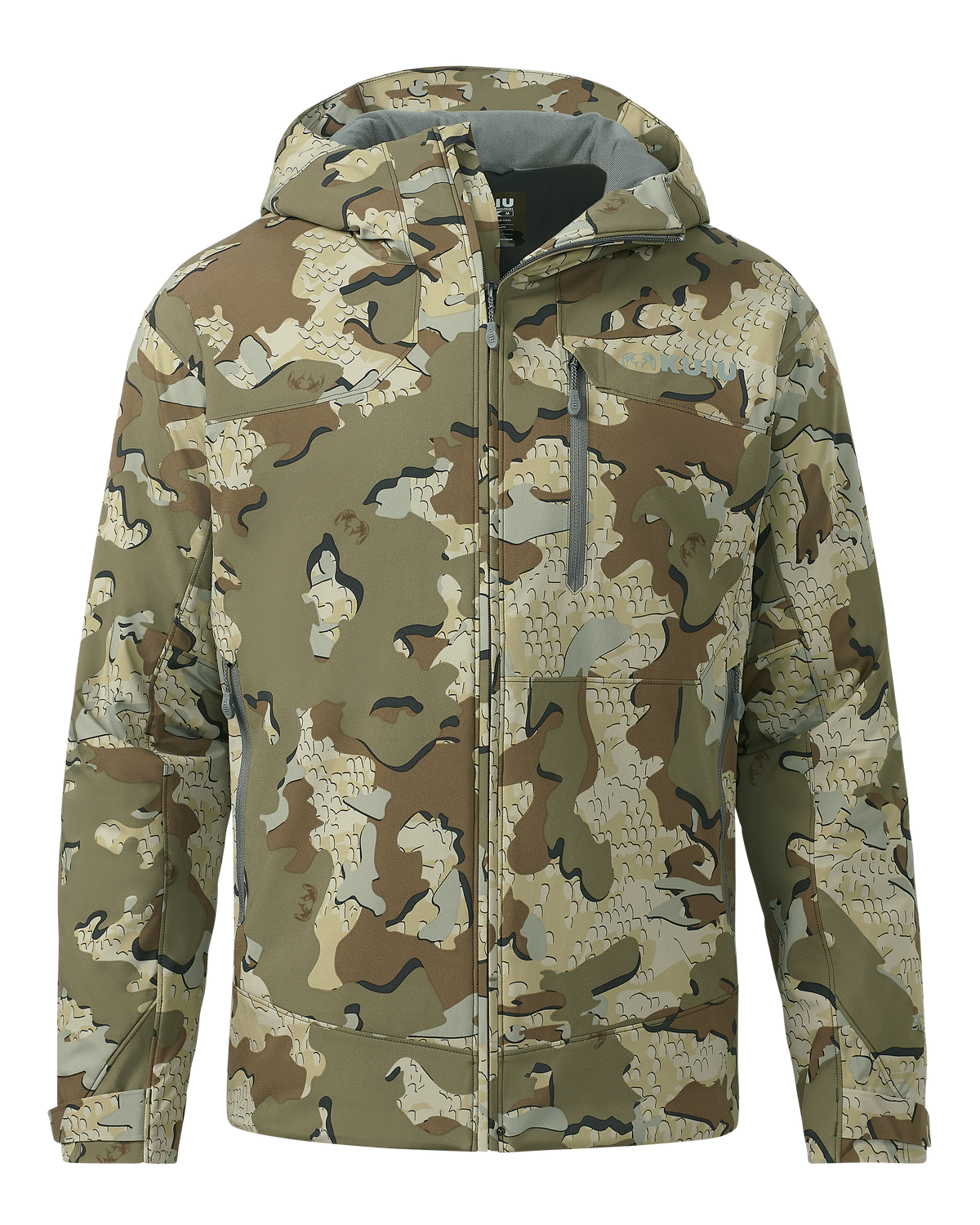 Front of Mountain PRO Hooded Jacket Valo Camouflage