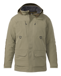 Front of Paragon Storm Shell Parka in Arctic Shadow Khaki