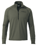 Front of Encounter 200 Fleece Zip-T in Ash Brown