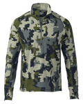 Front of Encounter 200 Fleece Zip-T in Verde Camouflage