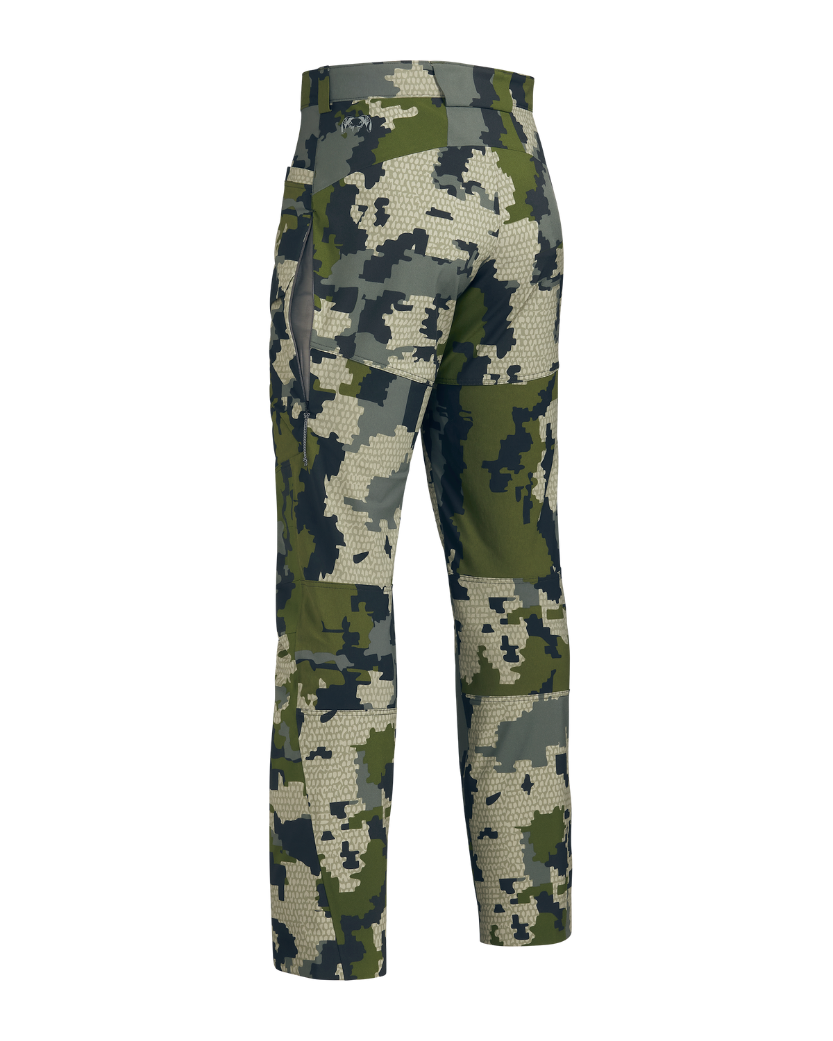 Back of Kutana Hybrid Pant Verde Camouflage