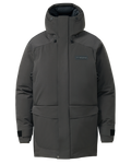 Front of Super Down Arktuk Parka in Asphalt Grey