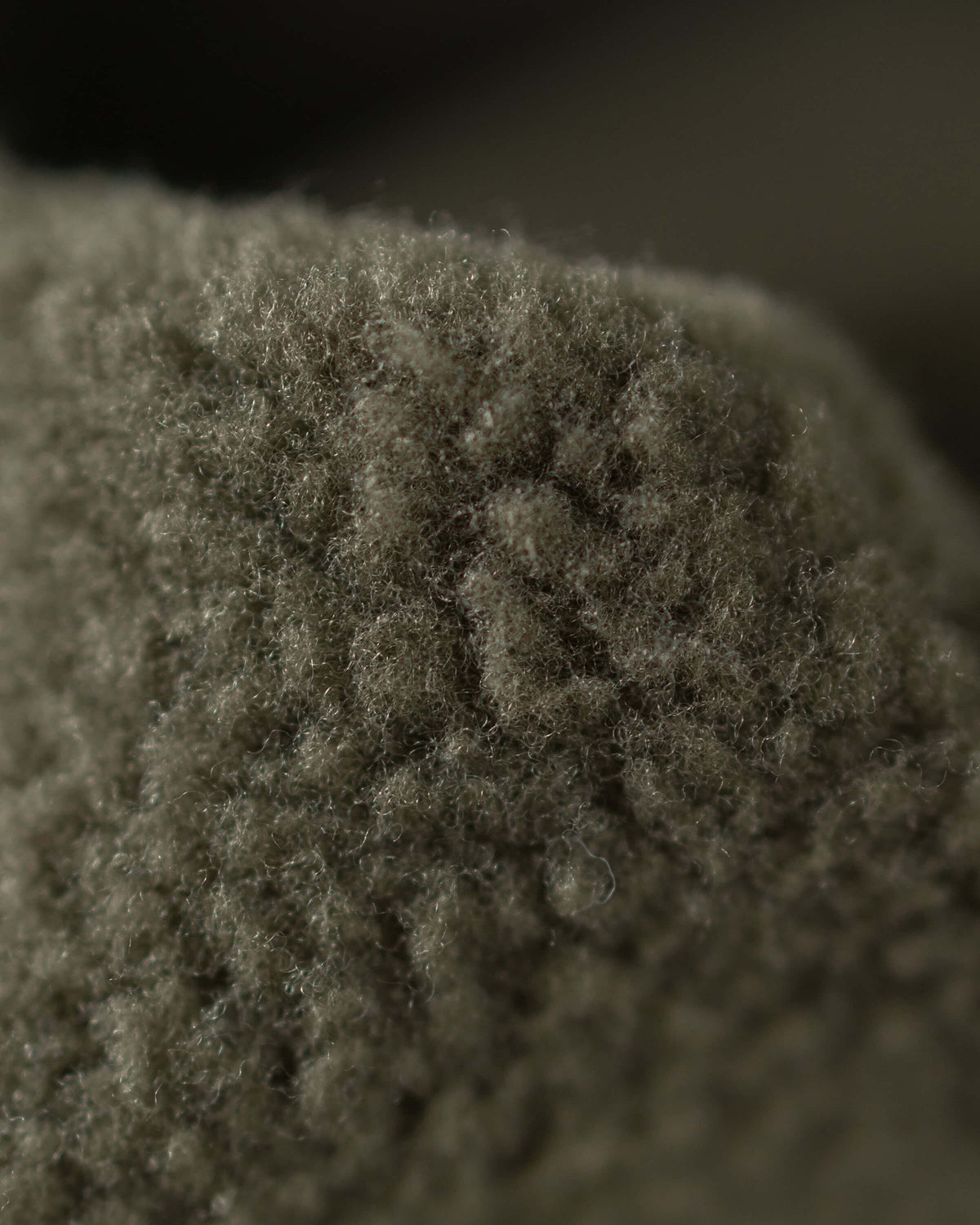 Detailed, Interior View of Encounter 290 Fleece Bottoms in Ash Brown Color Highlighting High Loft Fleece