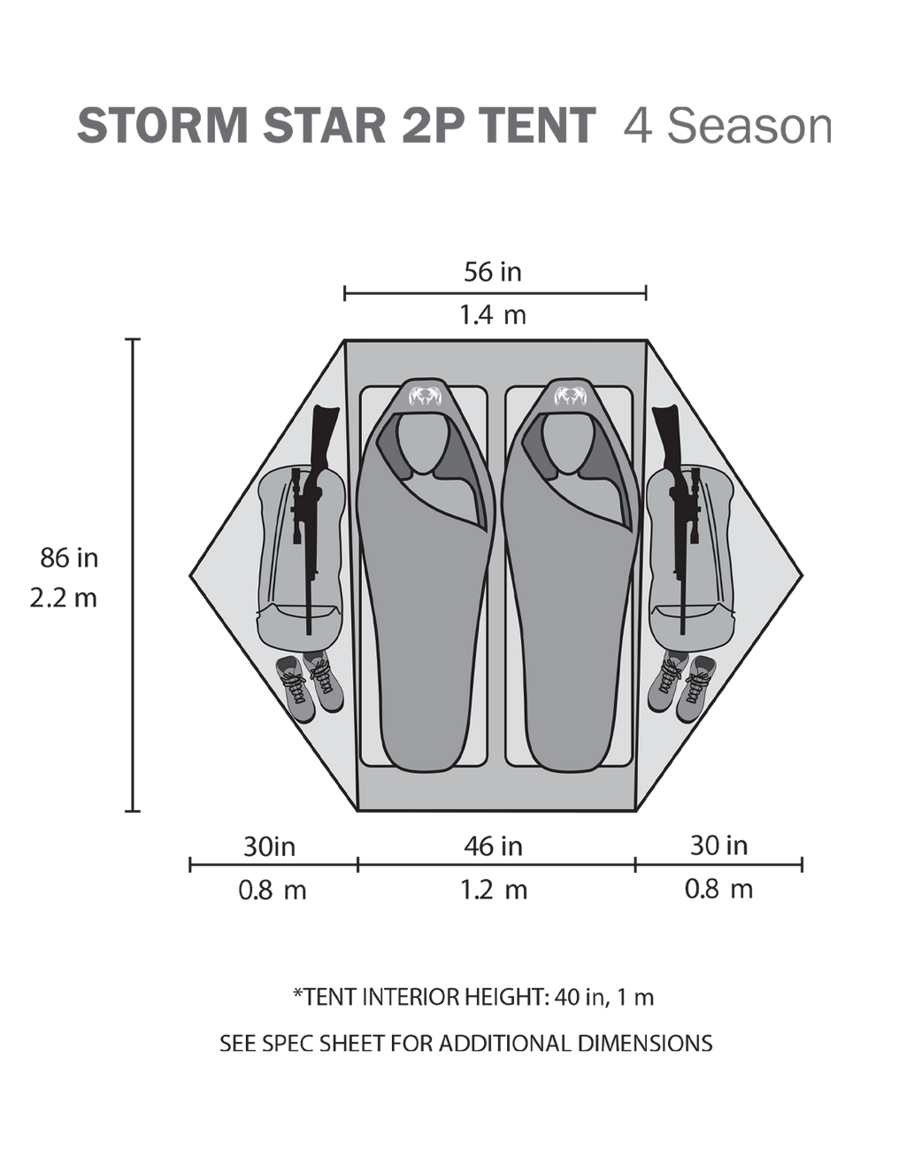 Storm Star Two Person Tent Spec Sheet