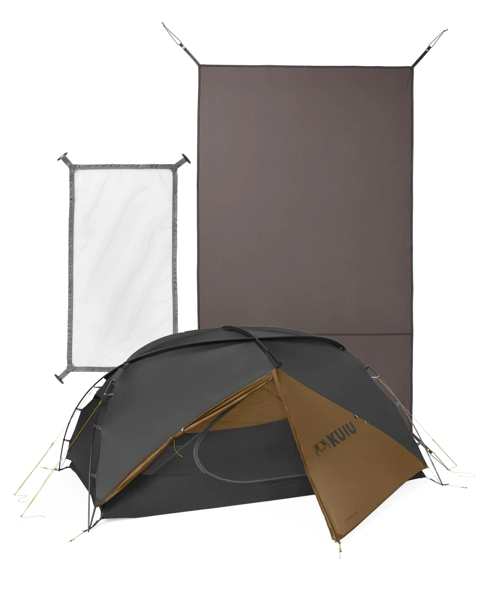 Mountain Star 2 Person Tent Set in Gunmetal-Camel