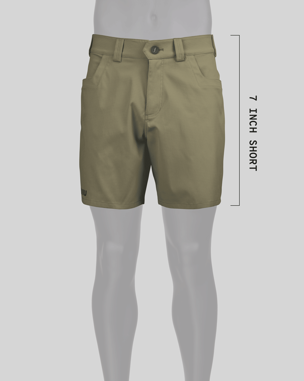 Giphy image showing 3 different lengths available in the Tiburon Shorts (7", 10", 13")